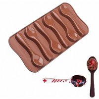 Genérico - Moldes De Chocolate Moldes Silicona Chocolate Cucharas