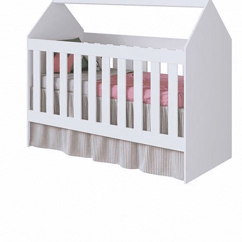 Kidscool - Cuna Casita 60 Montessori Blanca