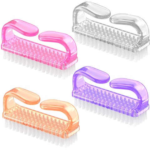 Cepillo Para Uñas Con Mango Larbois Para Limpieza De Uñas (Paquete De 4)