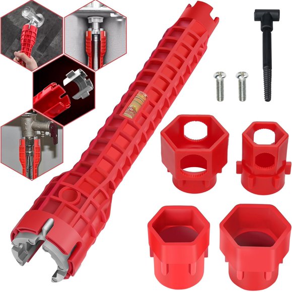 WRENCH Velthorix Herramienta Multifuncional 14‑en‑1 para Fregadero e Instalaciones de Plomería