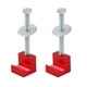 thumbnail image 1 of Caja De Herramientas Cruzada Con Gancho En J De 4 Piezas Montaje Fácil A Prueba De Herrumbre Para Suministros De Automóviles Rojo, 1 of 5