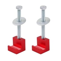 Ioensy - Caja De Herramientas Cruzada Con Gancho En J De 4 Piezas Montaje Fácil A Prueba De Herrumbre Para Suministros De Automóviles Rojo