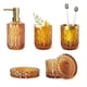 thumbnail image 1 of Juego De Accesorios De Baño Amber 5 Piezas Vidrio Transparente, 1 of 7