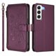 thumbnail image 2 of Funda Cartera Mariposa para [Samsung Galaxy S22 5G] con Soporte y Cremallera Violeta, 2 of 6