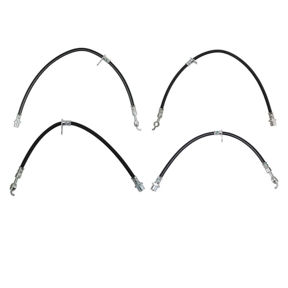 Juego de mangueras de freno TRQ delanteras y traseras para Toyota Solara 2006-2008