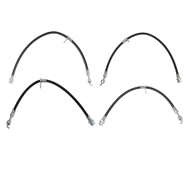 Juego de mangueras de freno TRQ delanteras y traseras para Toyota Solara 2006-2008