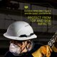 thumbnail image 4 of Casco de seguridad Hardknock Tipo 2 ventilado de borde completo gris, 4 of 7
