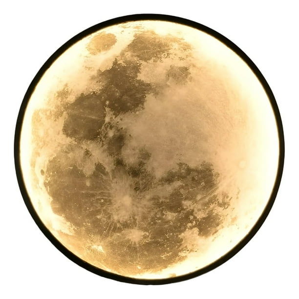 Aplique Pared Luna 3D Lámpara LED Techo Decoración Jhn