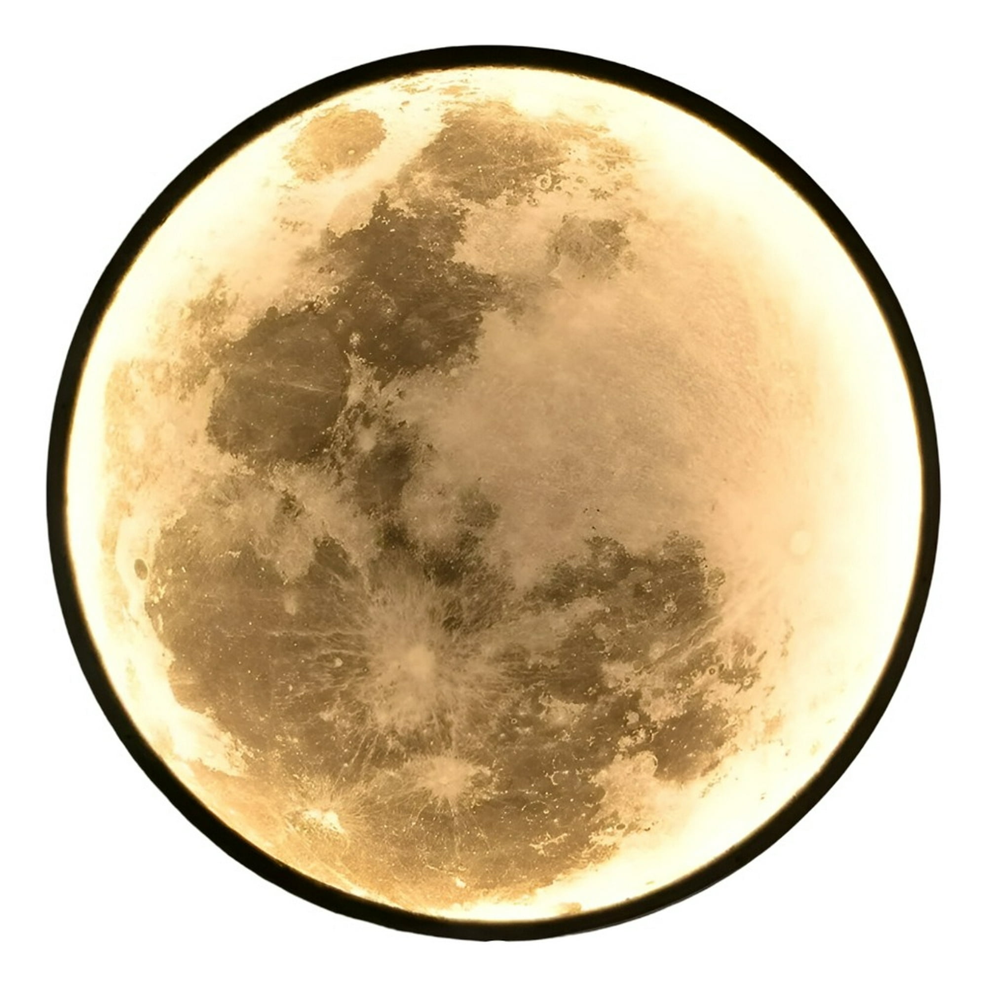 Genérico - Aplique Pared Luna 3d Lámpara Led Techo Decoración Jhn