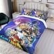 thumbnail image 3 of Los Caballeros del Zodiaco Conjunto de sábanas temático, trío de piezas, cómodo y amigable con la piel, diseño único, regalo de decoración para el hogar para familiares, amigos y fans,140cm *210cm, 3 of 6