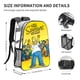 thumbnail image 2 of Los SimpsonMochila transparente temática, resistente y duradera, bolsa see-through para trabajo, deporte, universidad y viaje, 31 × 43 cm, 2 of 6