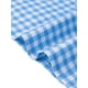 thumbnail image 5 of INSPIRE CHIC Vestido de línea A a cuadros para mujer con nido de abeja sin mangas, cuello redondo, vestido midi fluido de verano con bolsillos M Azul Blanco, 5 of 6