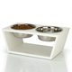 thumbnail image 1 of Soporte elevado para cuencos de perro Pawfect Pets 18 cm blanco, 4 cuencos, 1 of 8