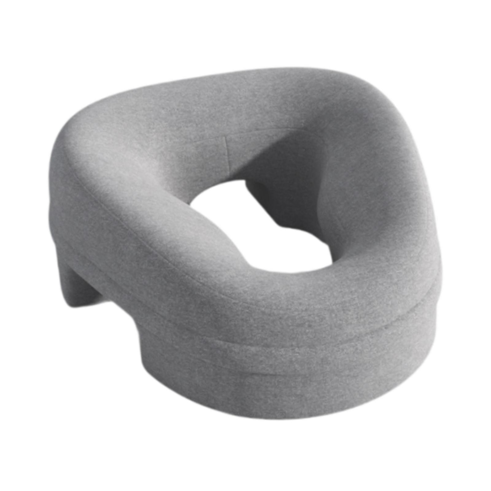 Ioensy - Almohada De Masaje Boca Abajo, Almohadilla De Apoyo Para Salón De Belleza Para Mujeres Que Se Relajan En La Cama De Spa, Color Gris Claro Y Cara