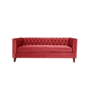Barra Design - Sofá Victoria 3C Felpa Rojo