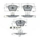 thumbnail image 2 of Pastillas Freno para auto Volkswagen Golf 2003-2010 Delantero, 2 of 4