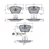 Pastillas Freno Para Auto Comline Cbp11628