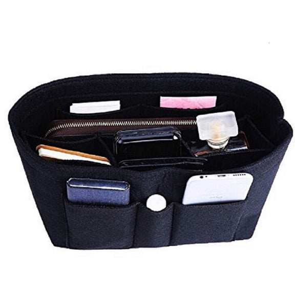 Organizador de bolso ZTUJO de fieltro grande negro – 13 colores