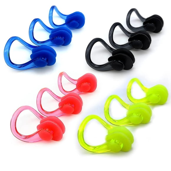 Clip nasal de natación Zooshine 12 uds impermeable de silicona
