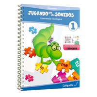 Caligrafix - Jugando Con Sonidos 1 - Prekinder - Edición Actualizada Blanco