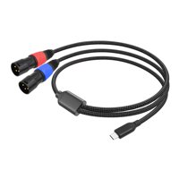 Bothyi - Tipo-C A 2 Xlr Cable Divisor De Cable Y Altavoz De Auriculares De Cine En Casa 3M