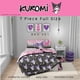 thumbnail image 3 of Juego de edredón y sábanas Franco Sanrio Kuromi & My Melody Bedding de 7 piezas, supersuave y acogedor, reversible con funda, completo (producto con licencia oficial), 3 of 7