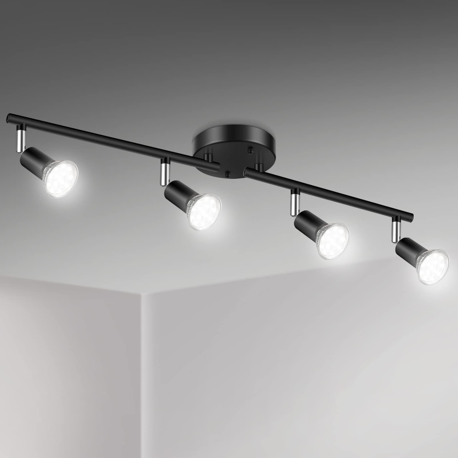 Foco De Techo Unicozin, Kit De Iluminación Led De 4 Vías