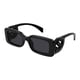 thumbnail image 1 of Gafas de sol Gucci Chaise Lounge, estrechas, rectangulares, negras, para mujer, 1 of 2