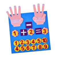 Magideal - Juguete Educativo Actividades De Aprendizaje Regalo Rompecabezas Número De Dedo Matemáticas Ayudas Para La Enseñanza Números Para Niños