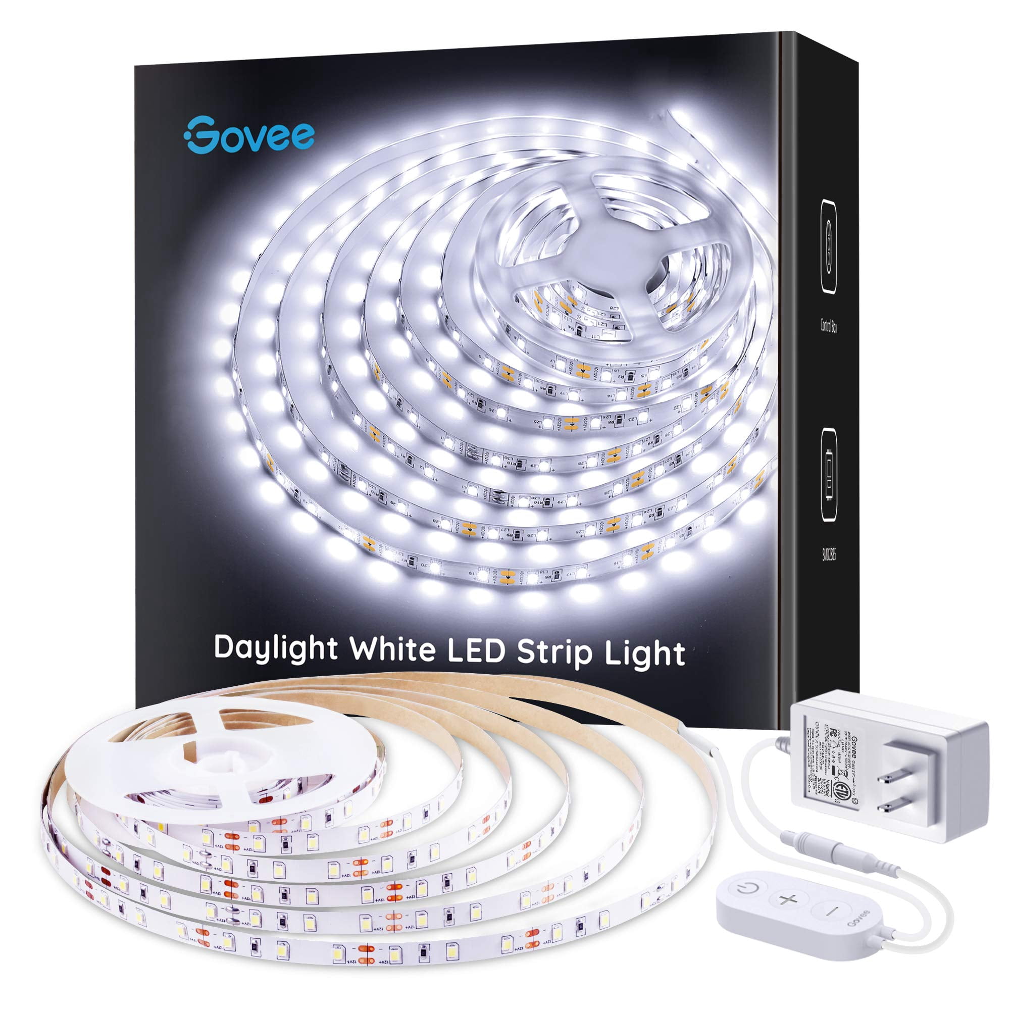 Tira De Luces Led Govee White, 16,4 Pies, 6500 K, Regulables, 300 Led