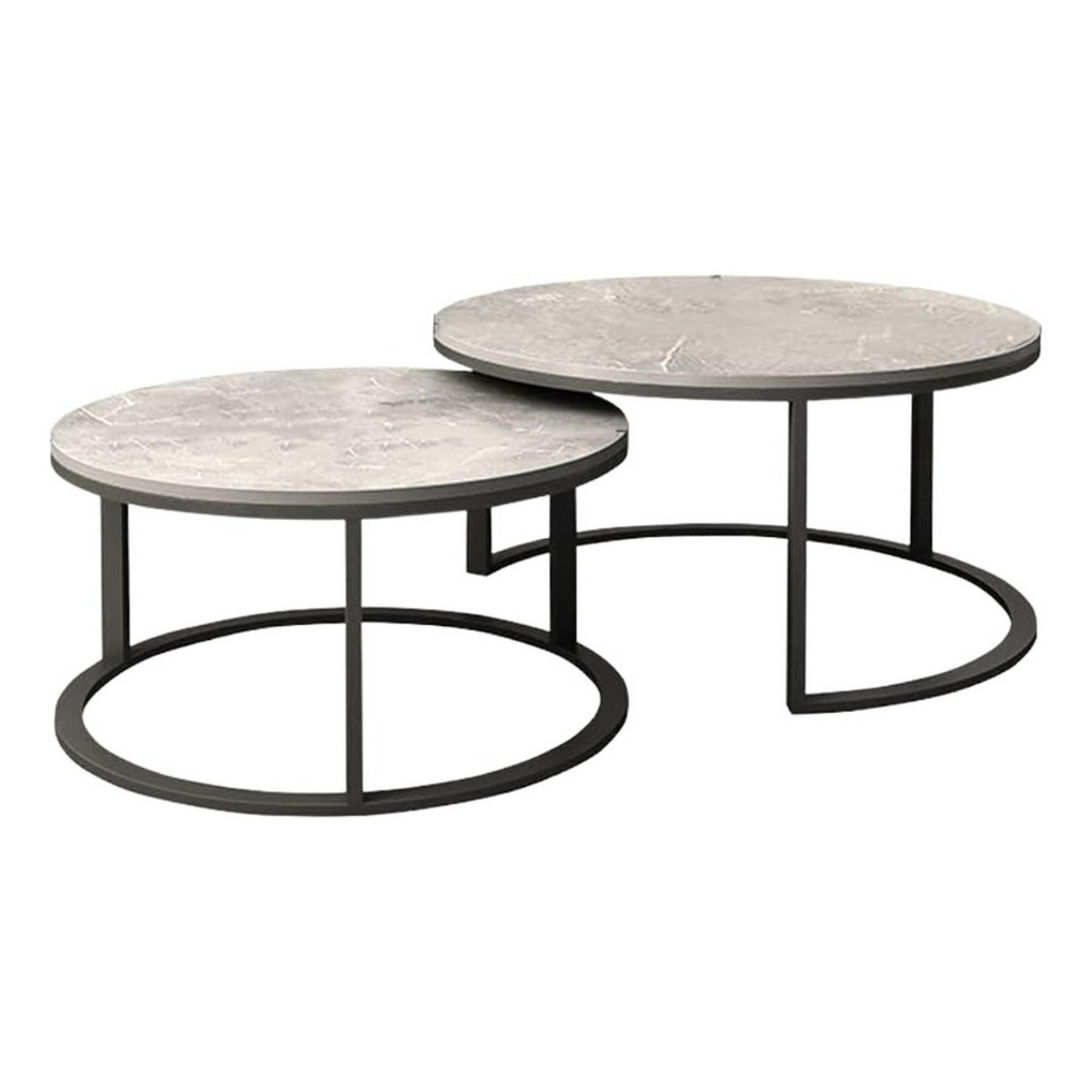 Genérico - Set 2 Mesa Centro Auxiliar Decorativa Combinada Creativa Jhn