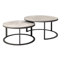 Genérico - Set 2 Mesa Centro Auxiliar Decorativa Combinada Creativa Jhn