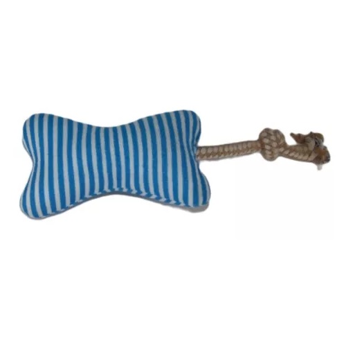 Defensor - Peluche Para Mascota Con Forma De Hueso Color Celeste