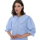 thumbnail image 1 of Blusa Mujer Cuello Boho Celeste Corona, 1 of 5