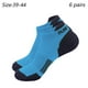 thumbnail image 2 of 6 pares de calcetines de algodón para hombre, de malla poco profunda, transpirables y absorbentes del sudor, para fitness y correr., 2 of 6