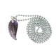 thumbnail image 1 of Collar Con Colgante De Ala En ángulo Con Piedras Preciosas Grabadas, Cuarzo Amatista Unisex, 1 of 3