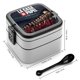 thumbnail image 2 of La Casa de Papel Fiambrera de Doble Capa, Contenedor de Almuerzo Portátil Apilable, Almacenamiento de Alimentos Hermético a Prueba de Fugas, 1000ml, 2 of 6