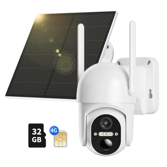 Cámara de seguridad celular Ebitcam 4G LTE 2K Solar Outdoor Cam