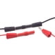 thumbnail image 2 of 10 conectores banana jack hembra a hembra de 4 mm, aislados en rojo y negro, para adaptadores de extensión de conector banana de 4 mm., 2 of 5