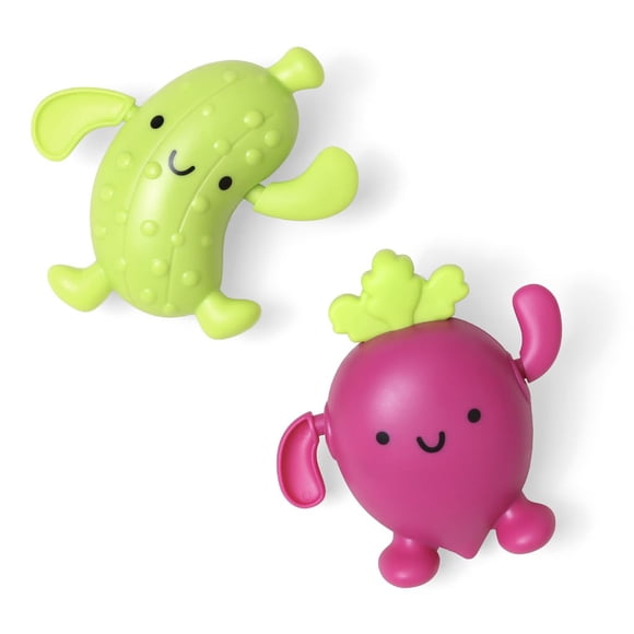 Conjunto de 2 juguetes de baño Itzy Ritzy (Pepinillo y Remolacha)