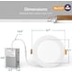 thumbnail image 5 of Luz Empotrada LED Amico 6" 5CCT Regulable 12W 110V Paquete de 4, 5 of 8