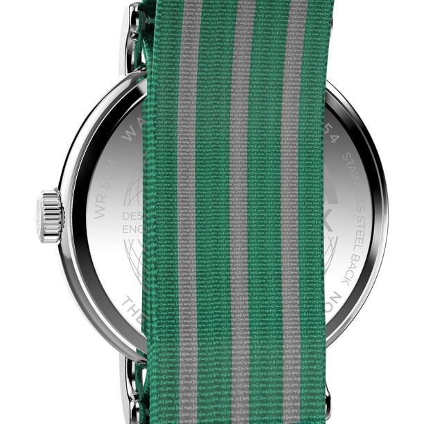 Reloj Timex Weekender 40mm Correa Verde Esfera Blanca | Lider