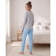 thumbnail image 4 of Pijama Niña Teens Algodón Peace Love Coffee Gris turquesa 12, 4 of 7
