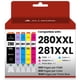 thumbnail image 1 of Cartucho de tinta compatible ALLWORK CLI-281XXL, paquete de 5, 1 of 5