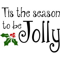Rienda Libre Graphics - Decomural Tis The Season To Be Jolly Holly Ws-50044