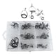 thumbnail image 3 of La ca?a de pescar del acero inoxidable 60pcs guía el kit de reparación de la barra de los anillos de la extremidad con la caja, 3 of 5