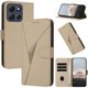 thumbnail image 1 of Funda Cartera Fibra de Carbono para Motorola MOTO G86 con Soporte y Cierre Magnético Oro, 1 of 6