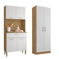 Movelaria - Combo Mueble De Cocina Kris Y Alacena K0420