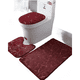 thumbnail image 1 of Juego De Alfombras De Baño 3 Piezas Marmol Suave #6, 1 of 3
