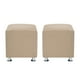 thumbnail image 1 of Set Pouf Cali 1c Felpa 12 Beige, 1 of 5